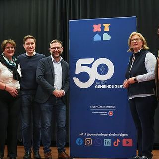 Eventfotografie Saarland: Gruppenfoto bei der Feier 50 Jahre Gemeinde Gersheim
