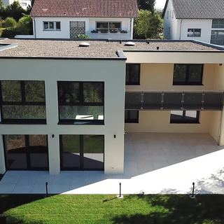 Reference video Saarland: property video with drone and interior shots of a new build on Scheidter Berg in Saarbrücken